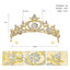 Retro Baroque Bridal Crown Headdress for Wedding Dress Accessories