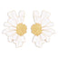 Elegant Vintage Flower Enamel Alloy Stud Earrings for Women