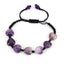 Simple Heart Shape Natural Stone Crystal Beaded Bracelet