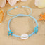 Casual Beach Starfish Shell Nylon Drawstring Bracelet - Marine Series Hand-Woven Turtle Accessory