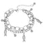 Korean Stainless Steel Love Heart Pendant Rabbit Charm Bracelet