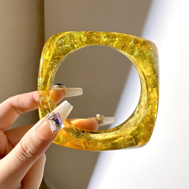 IG Style Transparent Resin Wholesale Bangle