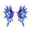 Retro Luxurious Rhinestone Wing Stud Earrings