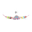 Colorful Butterfly Heart Kids' Friendship Bracelet and Necklace Set