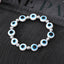 Fashion Devil's Eye Resin Beaded Bracelet - Retro Translucent Blue Eye Design