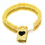 18K Gold Plated Vintage Cross Heart Zircon Bracelet