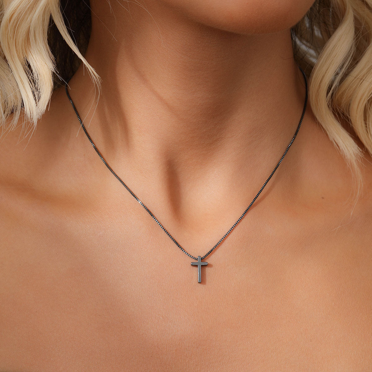 Simple Style Classic Style Cross Alloy Plating Gold Plated Women's Layered Necklaces