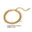 18K Gold Plated Geometric Stainless Steel Chain Bracelet for Women