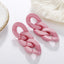 Jewelry Hollow Chain Candy Multicolor Acrylic Earrings