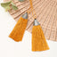 Simple Metal Fish Mouth Tassel Line Fashion Earrings