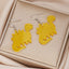 Cartoon Dinosaur Acrylic Earrings for Kids - Creative and Stylish Design