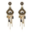 1 Pair Classic Color Block Crystal & Halloween Themed Drop Earrings