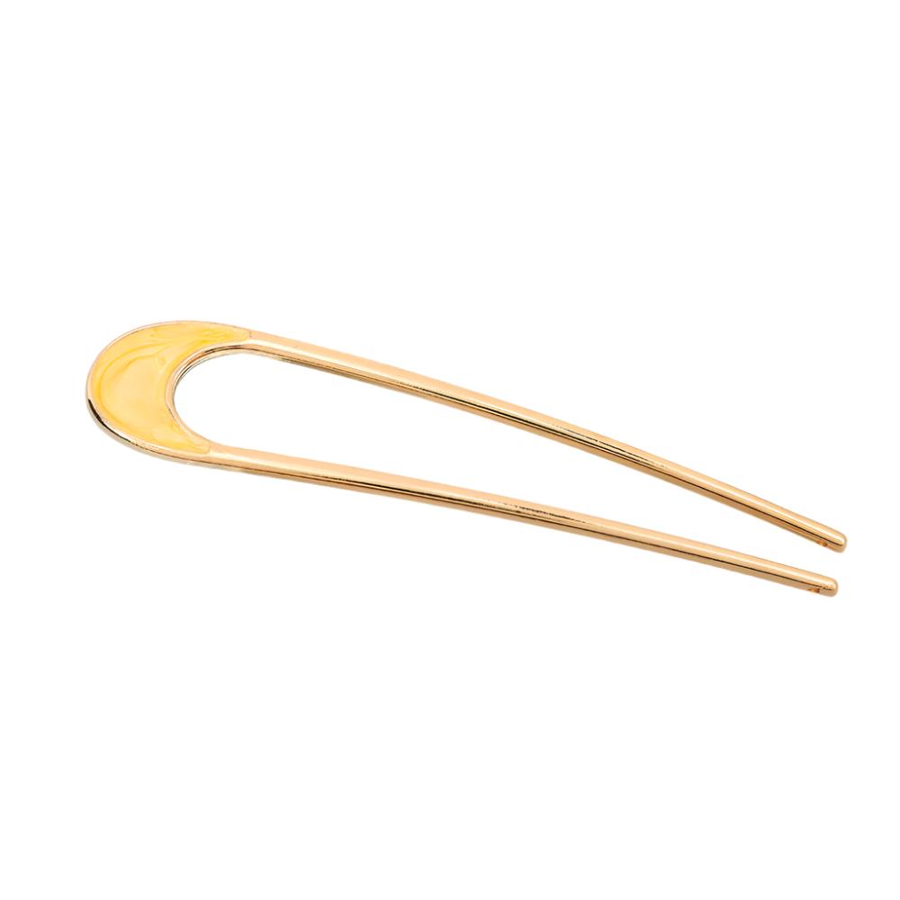 Minimalist U-Shape Alloy Enamel Hairpin