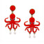 Acrylic Animal Dinosaur Bee Parrot Frog Drop Earrings for Women