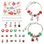 Fashion Cartoon Alloy Plated Girl's Bracelet Set with Christmas Countdown DIY Bead Kit