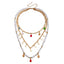 Bohemian Star Moon Multicolor Beaded Layered Necklace