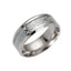 Pattern Fashion Titanium Steel Jesus Fish Ring for Couples