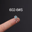 Korean Fashion Inlaid Color Zircon Fine Needle Stainless Steel Ear Studs