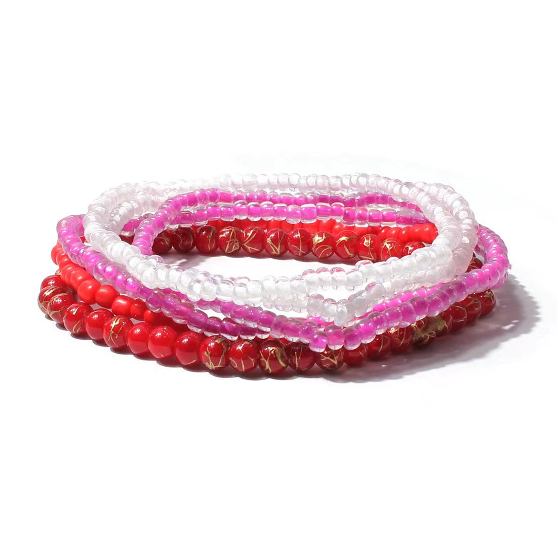 Bohemian Multi-layer Crystal Glass Beaded Bracelet for Women