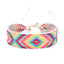 Retro Rhombus Ethnic Style Cotton Rope Hand-Woven Bracelet