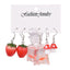 1 Set Simple Style Fruit Enamel Arylic Drop Earrings