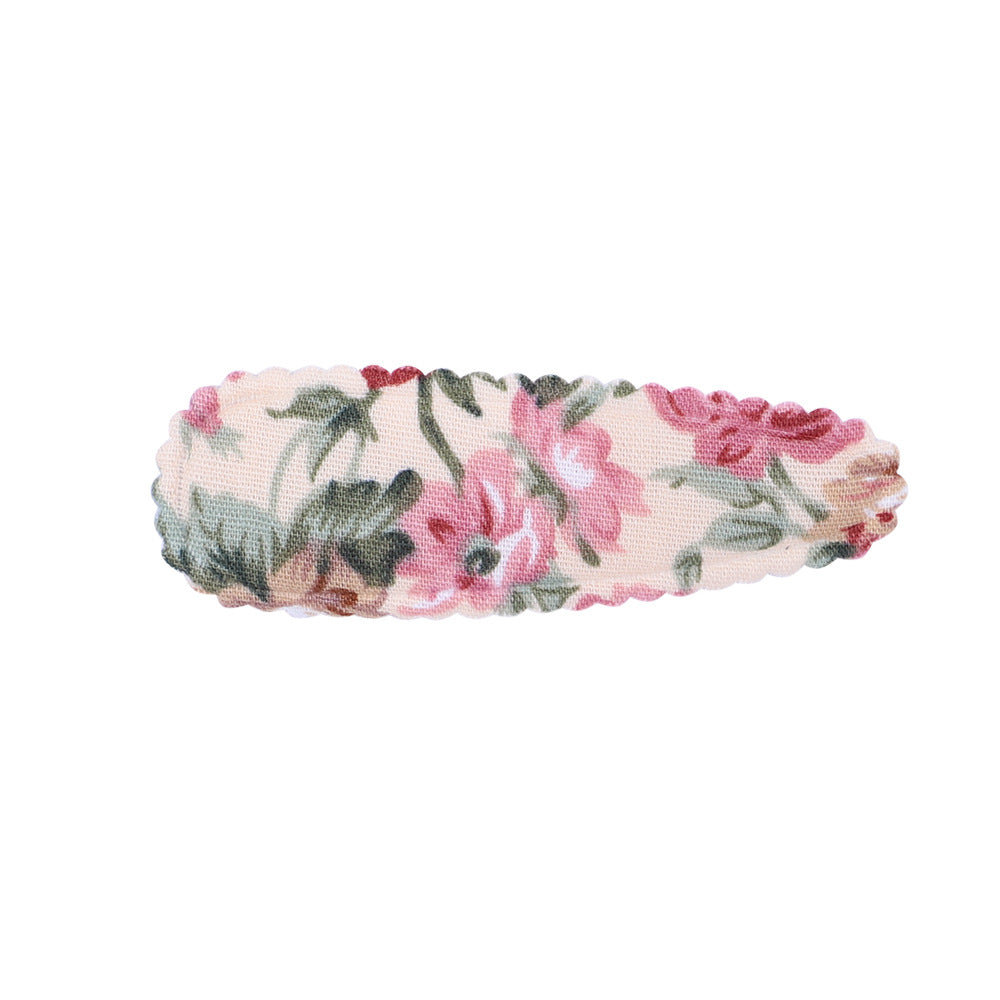 Cute Floral Fabric Hair Clip for Kids