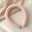 Women's Vintage Candy Color Plush Wide Hairband