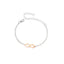 Lucky Number 8 Minimalist Stainless Steel Bracelet for Women