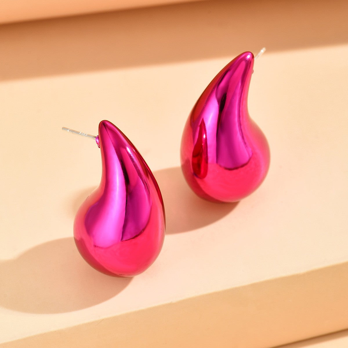 1 Pair Minimalist Water Droplet Acrylic Earrings