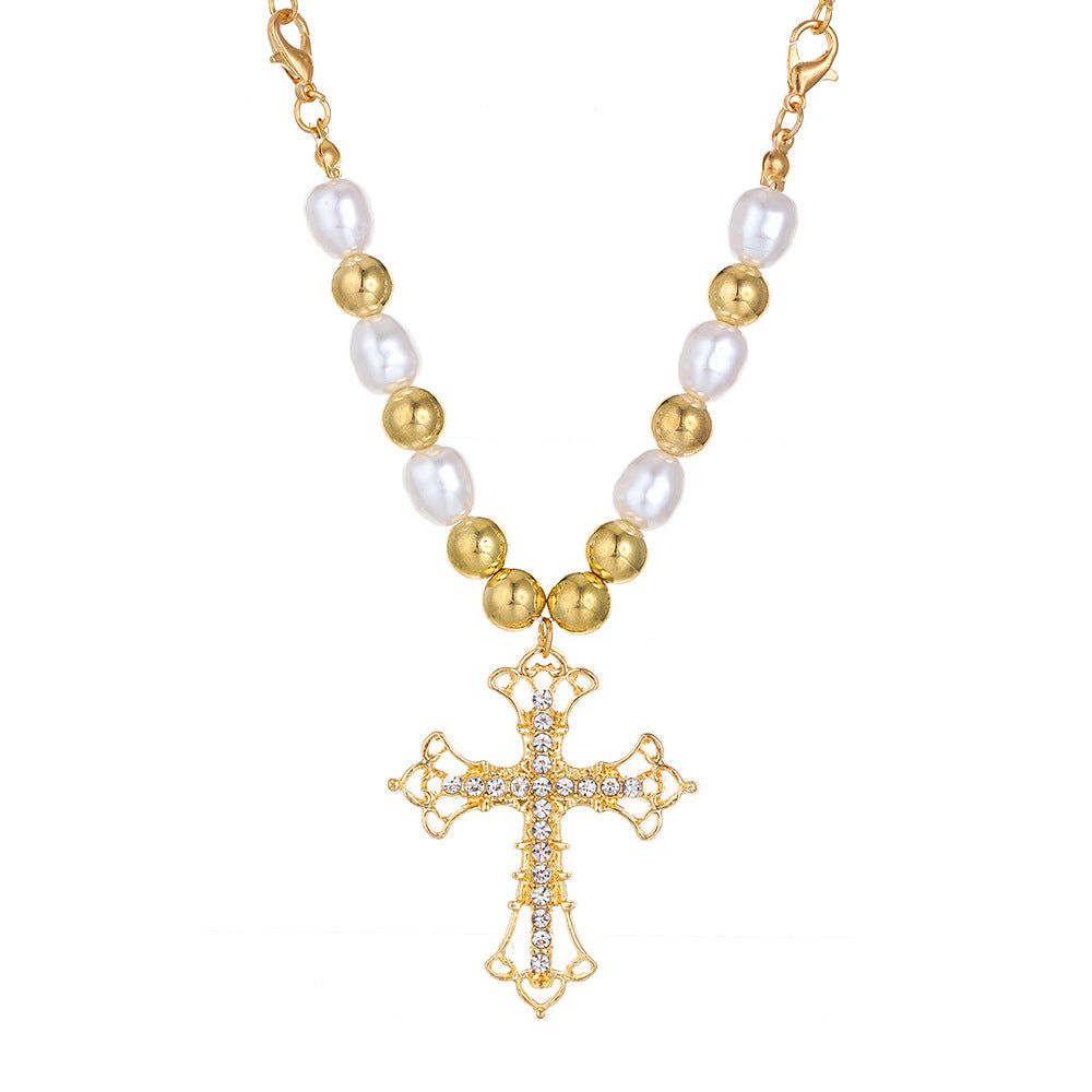 Gothic Punk Cross Alloy Women's Layered Necklaces Necklace