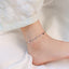 Fashion Disc Tassel Stainless Steel Anklet 18k Gold Beach Leg Chain Jewelry