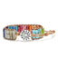 Ethnic Color Block Agate Stone Handmade Leather Bracelet