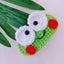 Handmade Wool Knitted Frog Hair Clip - 3D Cartoon Animal Design BB Side Clip Headwear