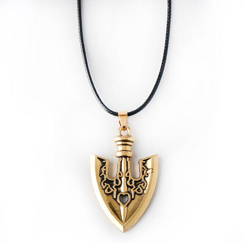 Jojo's Bizarre Adventure Alloy Shovel Pendant Necklace and Keychain