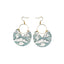 Bohemian Colorful Round Alloy Drop Earrings for Women