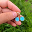 Smiley Face Colorful Enamel Pendant Earrings