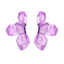 Elegant Gradient Enamel Leaf Flower Earrings