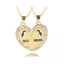 Fashion Wild Heart-Shaped Diamond Stitching Necklace for Women