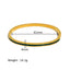 18K Gold Plated Zircon Geometric Star Flower Stainless Steel Bangle Bracelet for Women