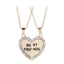 Fashion Wild Heart-Shaped Diamond Stitching Necklace for Women