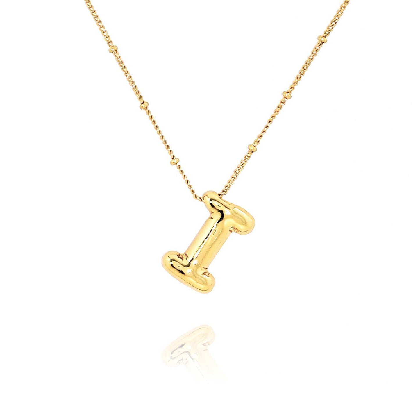 14k Gold Plated Alloy Letter Pendant Necklace