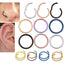 Fashion O-Shape Stainless Steel Plating Nose Ring 1 Piece