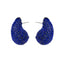 Pair of Geometric Rhinestone Teardrop Stud Earrings