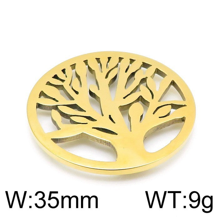 "Tree of Life Stainless Steel Pendant Necklace and Jewelry Accessories"