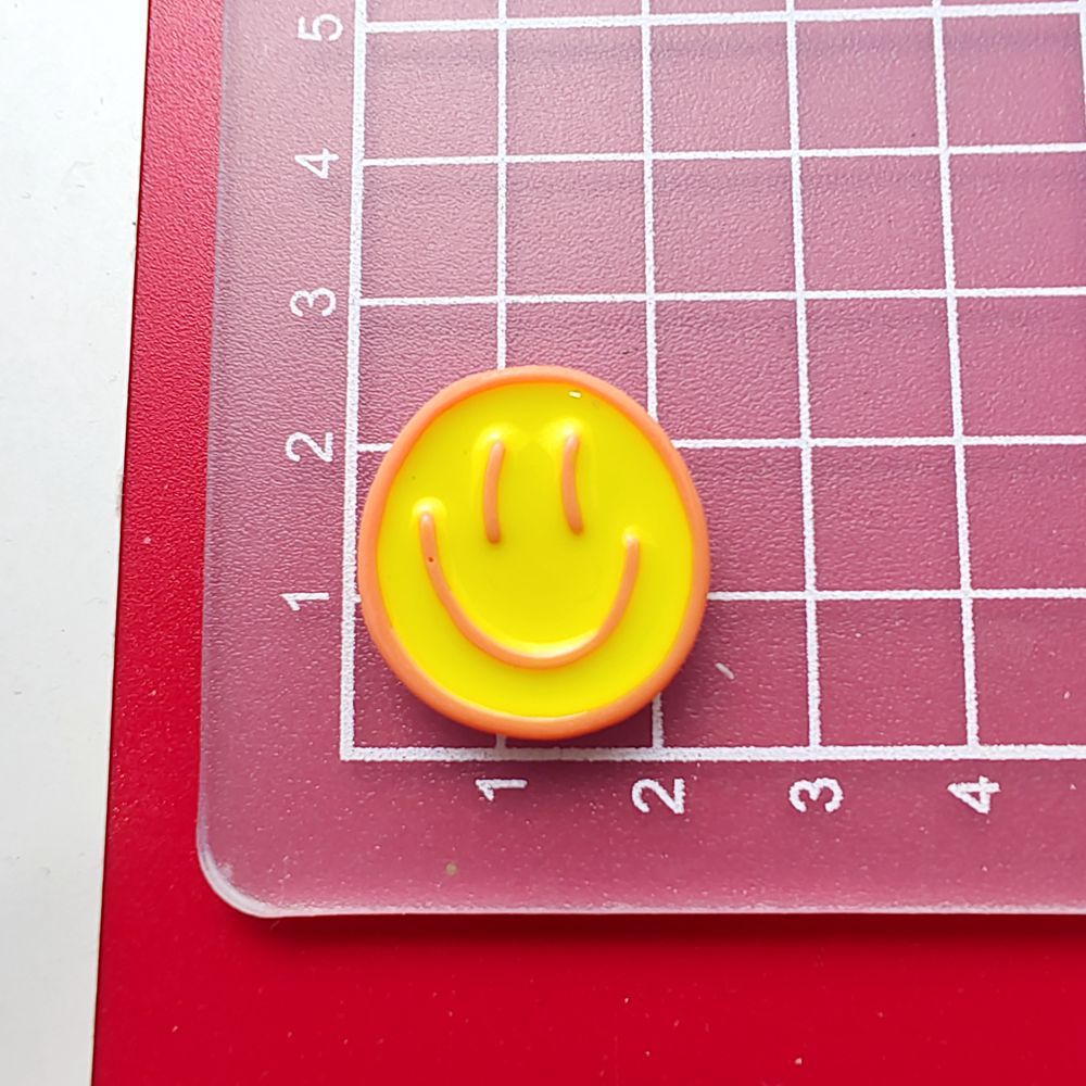 Colorful Smiley Face Resin Shoe and DIY Accessories