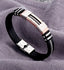Men's Stainless Steel Silicone Hip Hop Punk Bracelet