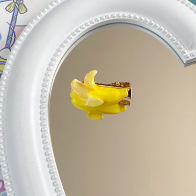 Women's Cute Banana Hair Clip - Creative Mini Cartoon Design