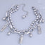 Korean Hip-hop Stainless Steel Bead Crown Double Layer Bracelet