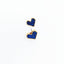 Klein Blue C Shape Alloy Stud Earrings - Niche Simple Design Korean Style for Women