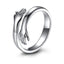 Simple Love Hug Adjustable Couple Open Ring - Fashion Statement Jewelry